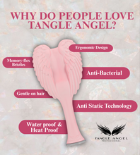 Load image into Gallery viewer, Tangle Angel 2.0 – Detangling Hairbrush in Pastel Lilac / Grey Bristles | Anti-Static, Heat-Resistant, Compact Brush