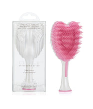 Load image into Gallery viewer, Tangle Angel Cherub 2.0 – Detangling Hairbrush for Kids in Gloss White / Pink Bristles | Anti-Static, Heat-Resistant, Compact Brush