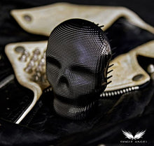 Load image into Gallery viewer, Tangle Angel Rebel in Black Chrome – Detangling Hair Brush for All Hair Types | Anti-Static, Heat-Resistant, Compact Brush