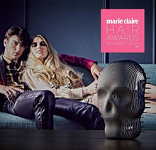 Load image into Gallery viewer, Tangle Angel Rebel in Black Chrome – Detangling Hair Brush for All Hair Types | Anti-Static, Heat-Resistant, Compact Brush