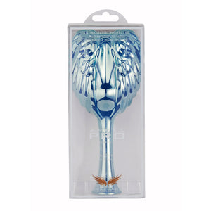 Tangle Angel Pro in Blue Chrome – Detangling Hair Brush for All Hair Types | Anti-Static, Heat-Resistant, Compact Brush