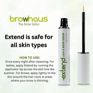 Extend Lash & Brow Growth Serum (with complimentary Brow Threading)