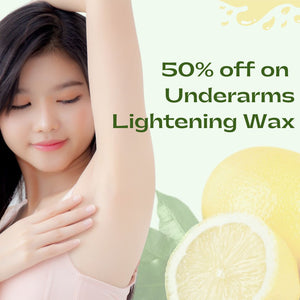 Strip 50% off on Underarms Lightening Waxing (female)