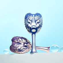 Load image into Gallery viewer, Tangle Angel Pro in Blue Chrome – Detangling Hair Brush for All Hair Types | Anti-Static, Heat-Resistant, Compact Brush
