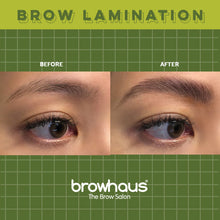 Load image into Gallery viewer, Brow lamination, browhaus, The Brow Salon, before and after
